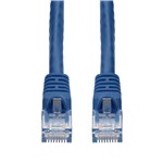 Picture of 10-Pack 10ft Blue CAT 6 PVC Ethernet Cable Snagless Bubble Boot RJ-45 M/M