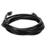 Picture of 10ft Black CAT 6 PVC Ethernet Cable Snagless Bubble Boot RJ-45 M/M