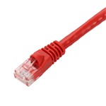 Picture of 10-Pack 10ft Red CAT 6 PVC Ethernet Cable Snagless Bubble Boot RJ-45 M/M