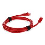 Picture of 10ft Red CAT 6 PVC Ethernet Cable Snagless Bubble Boot RJ-45 M/M