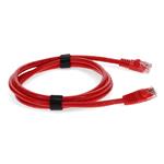 Picture of 10ft Red CAT 6 PVC Ethernet Cable Snagless Bubble Boot RJ-45 M/M