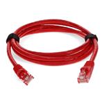 Picture of 10ft Red CAT 6 PVC Ethernet Cable Snagless Bubble Boot RJ-45 M/M