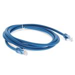 Picture of 10-Pack 10ft Blue CAT 6A PVC Ethernet Cables Snagless Bubble Boot RJ-45 M/M