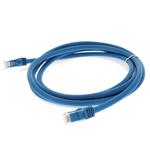Picture of 10-Pieces of 10ft Blue CAT 6A PVC Ethernet Cables Snagless Bubble Boot RJ-45 M/M