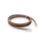 Picture of 10ft Brown CAT 6A PVC Ethernet Cable Snagless Bubble Boot RJ-45 M/M