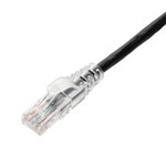 Picture of 10ft Orange CAT 6A PVC Ethernet Cable Snagless Easy Clear Boot TAA RJ-45 M/M