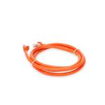 Picture of 10ft Orange CAT 6A PVC Ethernet Cable Snagless Bubble Boot RJ-45 M/M