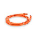 Picture of 10ft Orange CAT 6A PVC Ethernet Cable Snagless Bubble Boot RJ-45 M/M