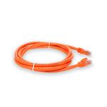 Picture of 10ft Orange CAT 6A PVC Ethernet Cable Snagless Bubble Boot RJ-45 M/M