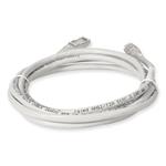 Picture of 10ft White CAT 6A Shielded PVC Ethernet Cable Snagless Easy Clear Boot TAA RJ-45 M/M