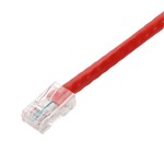 Picture of 10ft Red CAT 6 PVC Ethernet Cable Non-Booted RJ-45 M/M