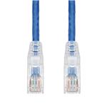 Picture of 10ft Blue CAT 6 Plenum-Rated Ethernet Cable Snagless Easy Clear Boot TAA RJ-45 M/M