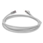 Picture of 10ft White CAT 6 Plenum-Rated Ethernet Cable Snagless Bubble Boot RJ-45 M/M