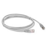 Picture of 10ft White CAT 6 Plenum-Rated Ethernet Cable Snagless Bubble Boot RJ-45 M/M