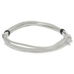 Picture of 10ft White CAT 6 Shielded PVC Ethernet Cable Snagless Easy Clear Boot TAA RJ-45 M/M