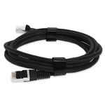 Picture of 10ft Black CAT 7 Shielded (S/FTP) PVC Ethernet Cable Snagless Bubble Boot RJ-45 M/M