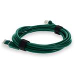 Picture of 10ft Green CAT 7 Shielded (S/FTP) PVC Ethernet Cable Snagless Bubble Boot RJ-45 M/M