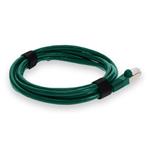 Picture of 10ft Green CAT 7 Shielded (S/FTP) PVC Ethernet Cable Snagless Bubble Boot RJ-45 M/M