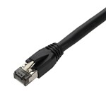 Picture of 5-Pack 10ft Black CAT 8 Shielded (S/FTP) PVC Ethernet Cable Snagless Easy Boot RJ-45 M/M