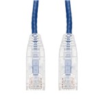 Picture of 5-Pack 10ft Blue CAT 6 Slim PVC Ethernet Cable Snagless Clear-Claw RJ-45 M/M