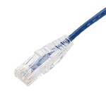 Picture of 5-Pack 10ft Blue CAT 6 Slim PVC Ethernet Cable Snagless Clear-Claw RJ-45 M/M