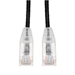 Picture of 5-Pack 10ft Black CAT 6 Slim PVC Ethernet Cable Snagless Clear-Claw RJ-45 M/M