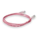 Picture of 10ft Pink CAT 6 Slim PVC Ethernet Cable Snagless Clear-Claw RJ-45 M/M