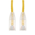 Picture of 5-Pack 10ft Yellow CAT 6 Slim PVC Ethernet Cable Snagless Clear-Claw RJ-45 M/M