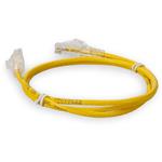 Picture of 10ft Yellow CAT 6 Slim PVC Ethernet Cable Snagless Clear-Claw RJ-45 M/M