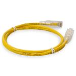 Picture of 10ft Yellow CAT 6 Slim PVC Ethernet Cable Snagless Clear-Claw RJ-45 M/M