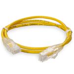 Picture of 10ft Yellow CAT 6 Slim PVC Ethernet Cable Snagless Clear-Claw RJ-45 M/M