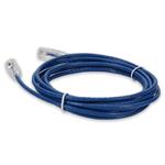 Picture of 10ft Blue CAT 6A Slim PVC Ethernet Cable Snagless Clear-Claw RJ-45 M/M