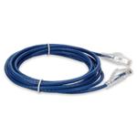 Picture of 10ft Blue CAT 6A Slim PVC Ethernet Cable Snagless Clear-Claw RJ-45 M/M