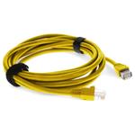 Picture of 10m Yellow CAT 5E PVC Ethernet Cable Snagless Bubble Boot RJ-45 M/M