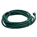 Picture of 11ft Green CAT 6A PVC Ethernet Cable Snagless Bubble Boot RJ-45 M/M