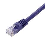 Picture of 12ft Purple CAT 5E PVC Ethernet Cable Snagless Bubble Boot RJ-45 M/M