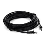Picture of 12ft Black CAT 6 PVC Ethernet Cable Snagless Bubble Boot RJ-45 M/M