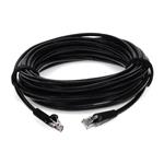Picture of 12ft Black CAT 6 PVC Ethernet Cable Snagless Bubble Boot RJ-45 M/M