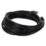 Picture of 12ft Black CAT 6A PVC Ethernet Cable Snagless Bubble Boot RJ-45 M/M