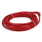 Picture of 12ft Red CAT 6A PVC Ethernet Cable Snagless Bubble Boot RJ-45 M/M
