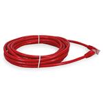 Picture of 12ft Red CAT 6A PVC Ethernet Cable Snagless Bubble Boot RJ-45 M/M