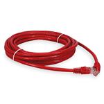 Picture of 12ft Red CAT 6A PVC Ethernet Cable Snagless Bubble Boot RJ-45 M/M