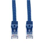 Picture of 12ft Blue CAT 6A PVC Ethernet Cable Snagless Easy Boot RJ-45 M/M