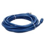 Picture of 12ft Blue CAT 6 Shielded PVC Ethernet Cable Snagless Easy Clear Boot RJ-45 M/M