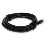 Picture of 14ft Black CAT 5E PVC Ethernet Cable Snagless Bubble Boot RJ-45 M/M
