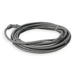 Picture of 14ft Gray CAT 5E PVC Ethernet Cable Snagless Bubble Boot RJ-45 M/M