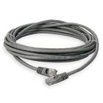 Picture of 14ft Gray CAT 5E PVC Ethernet Cable Snagless Bubble Boot RJ-45 M/M