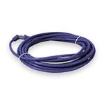 Picture of 14ft Purple CAT 5E PVC Ethernet Cable Snagless Bubble Boot RJ-45 M/M