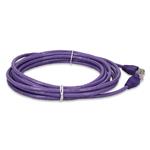 Picture of 14ft Purple CAT 6 PVC Ethernet Cable Snagless Easy Clear Boot TAA RJ-45 M/M