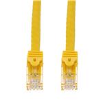 Picture of 14ft Yellow CAT 6A PVC Ethernet Cable Snagless Easy Boot RJ-45 M/M